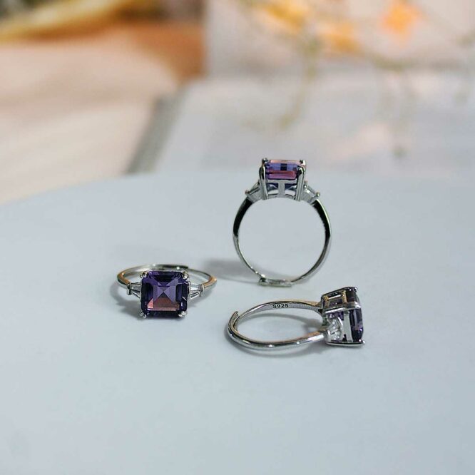 Amethyst 925 Sterling Silver Ring