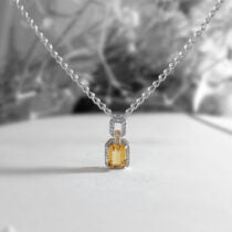 Citrine Sterling Silver Pendant